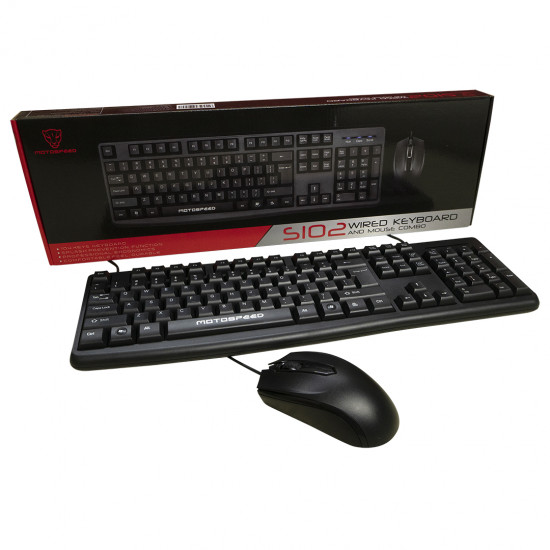 Motospeed S102 Wired Mouse and Keyboard Combo Motospeed S102 Wired Mouse and Keyboard Combo