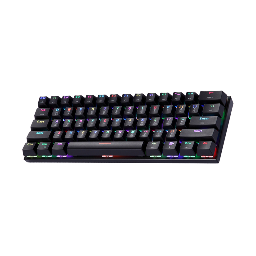 DEVO SP60 — Black / Blue Switch layout