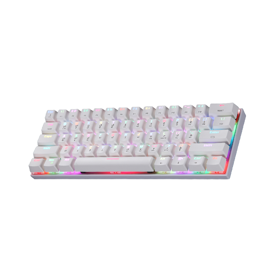DEVO SP60 — White / Red Switch layout