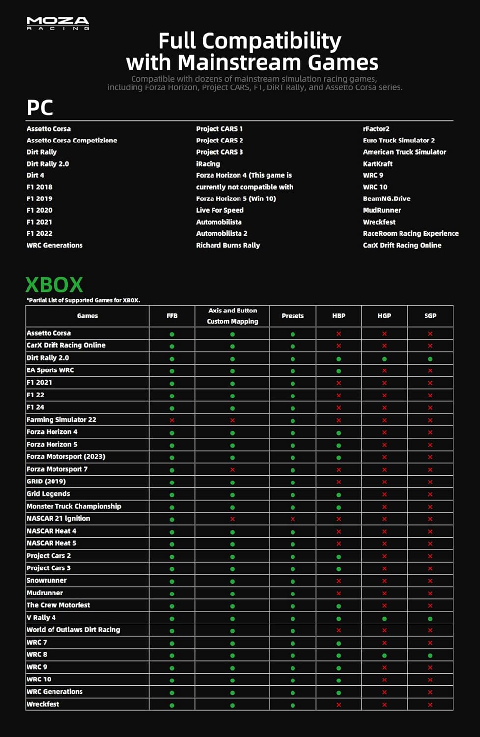 MOZA R3 حزمة Xbox & PC | عجلة ودواسات سباق Direct Drive