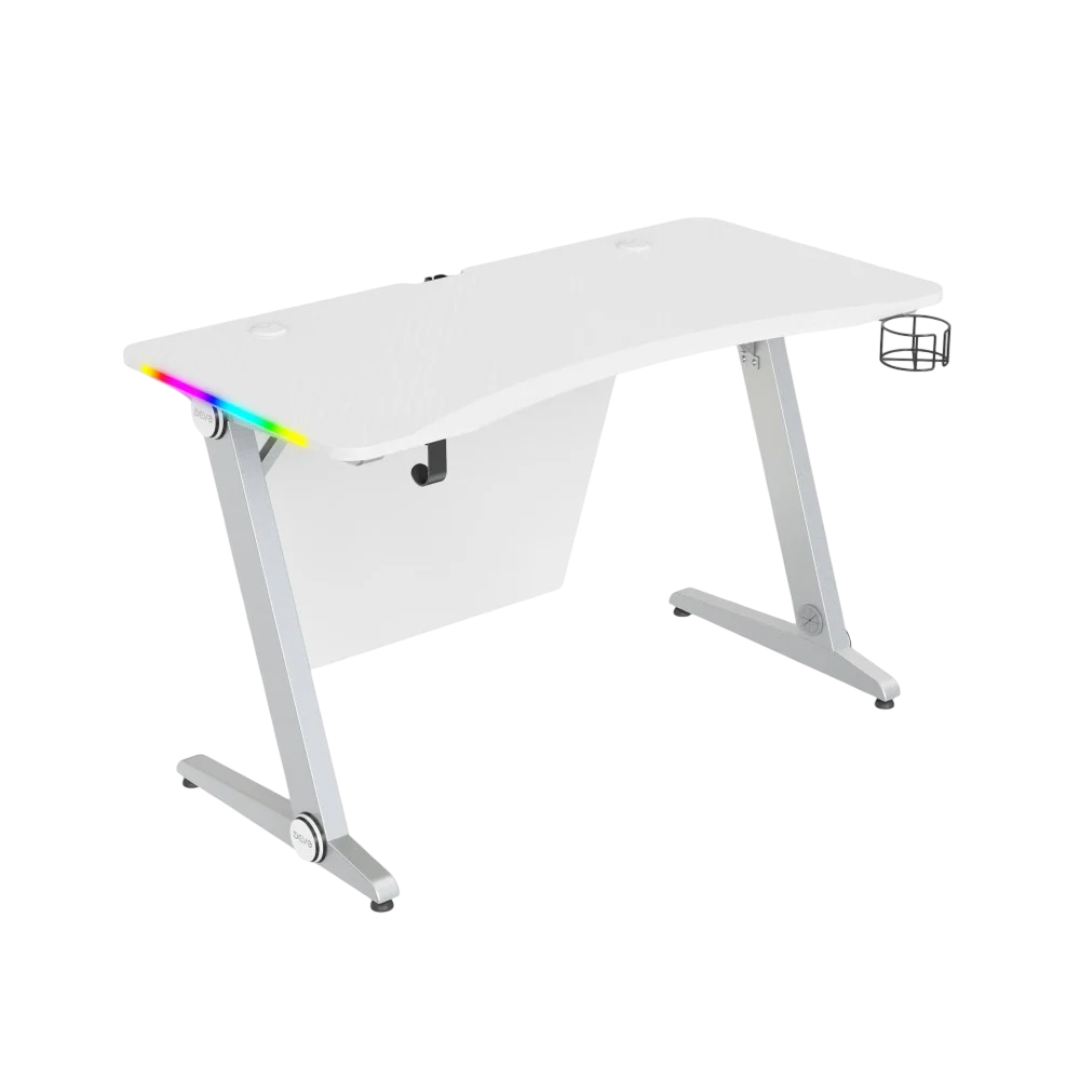 طاولة ألعاب RGB بيضاء من DEVO Axie