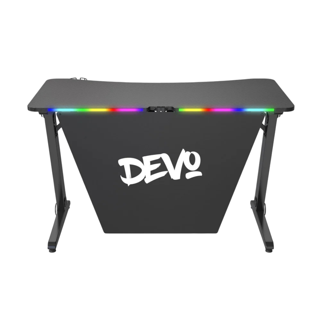 طاولة ألعاب RGB سوداء من DEVO Axie