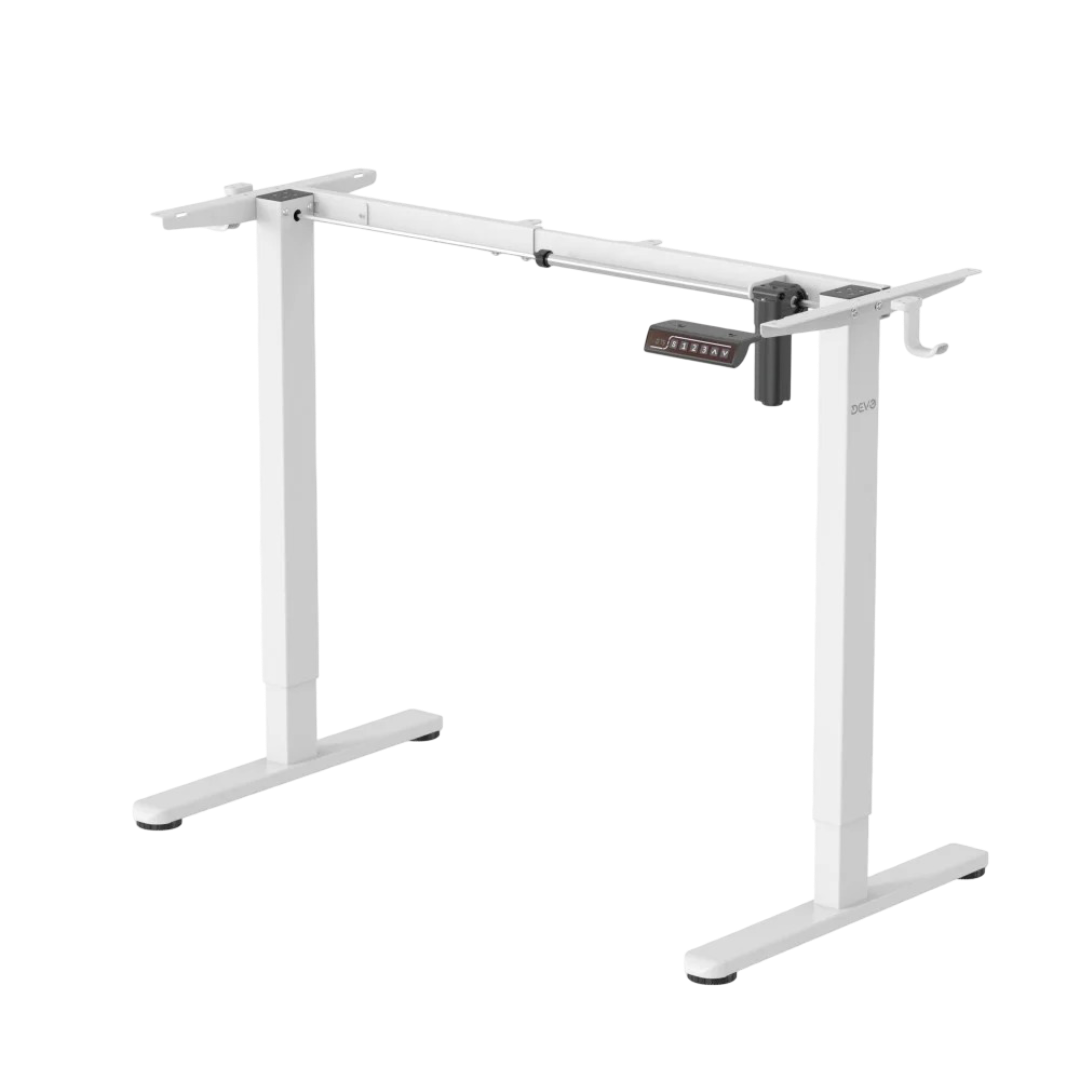 Devo Gaming Table - Agr Lite Frame - White