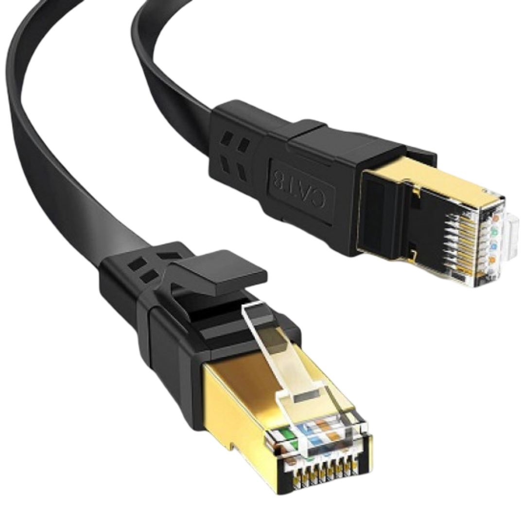 كابل إيثرنت Devo Cat8 بطول 5m باللون أسود